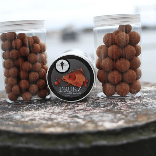 Drukz hard hookbaits van Cuyten Boilies voor karpervissen